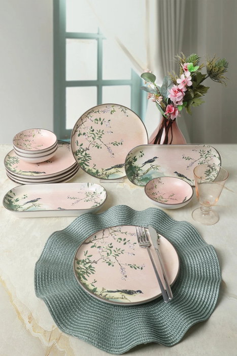 Hermia Set de Desayuno de 12 Piezas Multicolor